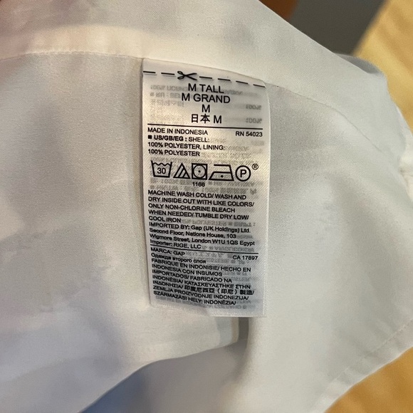 Gap Lined Dress with Drawstring Waist - Size Medium TALL - Picture 7 of 8